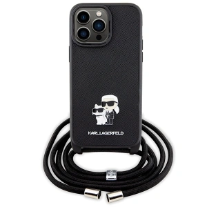 Kup Etui Karl Lagerfeld KLHCP14XSAKCPSK Apple iPhone 14 Pro Max hardcase Crossbody Saffiano Metal Pin czarny/black - KLD1623 - {ean13} - Sklep Home Screen