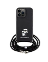 Kup Karl Lagerfeld Apple Tasche KLHCP14XSAKCPSK iPhone 14 Pro Max Hartschale Crossbody Saffiano Metall Pin schwarz/schwarz - KLD1623 - {ean13} - Sklep Home Screen