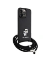 Kup Karl Lagerfeld Apple Tasche KLHCP14XSAKCPSK iPhone 14 Pro Max Hartschale Crossbody Saffiano Metall Pin schwarz/schwarz - KLD1623 - {ean13} - Sklep Home Screen