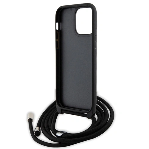 Kup Karl Lagerfeld Apple Tasche KLHCP14XSAKCPSK iPhone 14 Pro Max Hartschale Crossbody Saffiano Metall Pin schwarz/schwarz - KLD1623 - {ean13} - Sklep Home Screen