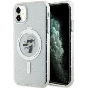 Kup Karl Lagerfeld Apple Tasche KLHMN61HGKCNOT iPhone 11/XR Hartschale Karl&Choupette Glitter MagSafe transparent - KLD1624 - {ean13} - Sklep Home Screen