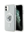 Etui Karl Lagerfeld KLHMN61HGKCNOT Apple iPhone 11/XR hardcase Karl&Choupette Glitter MagSafe transparent