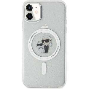 Kup Karl Lagerfeld Apple Tasche KLHMN61HGKCNOT iPhone 11/XR Hartschale Karl&Choupette Glitter MagSafe transparent - KLD1624 - {ean13} - Sklep Home Screen
