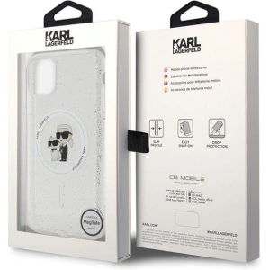 Buy Karl Lagerfeld KLHMN61HGKCNOT Apple iPhone 11/XR hardcase Karl&Choupette Glitter MagSafe transparent - KLD1624 - {ean13} - Home Screen Store Europe