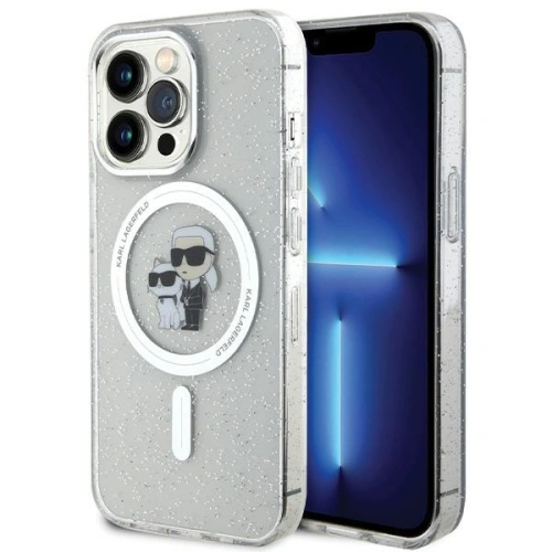 Buy Karl Lagerfeld KLHMP13LHGKCNOT Apple iPhone 13/13 Pro hardcase Karl&Choupette Glitter MagSafe transparent - KLD1625 - {ean13} - Home Screen Store Europe