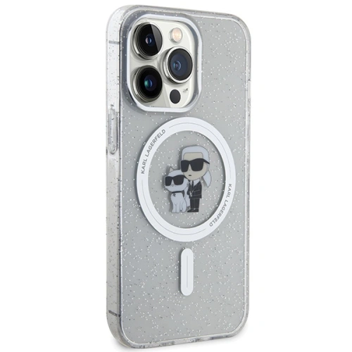 Kup Karl Lagerfeld Apple Geantă KLHMP13LHGKCNOT iPhone 13/13 Pro hardcase Karl&Choupette Glitter MagSafe transparent - KLD1625 - {ean13} - Sklep Home Screen