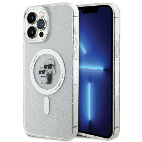Kup Etui Karl Lagerfeld KLHMP13XHGKCNOT Apple iPhone 13 Pro Max tvrdý obal Karl&Choupette Glitter MagSafe transparentní - KLD1626 - {ean13} - Sklep Home Screen