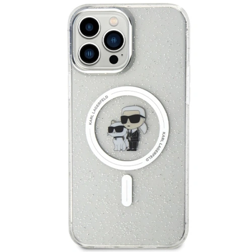 Kup Etui Karl Lagerfeld KLHMP13XHGKCNOT Apple iPhone 13 Pro Max hardcase Karl&Choupette Glitter MagSafe transparent - KLD1626 - {ean13} - Sklep Home Screen
