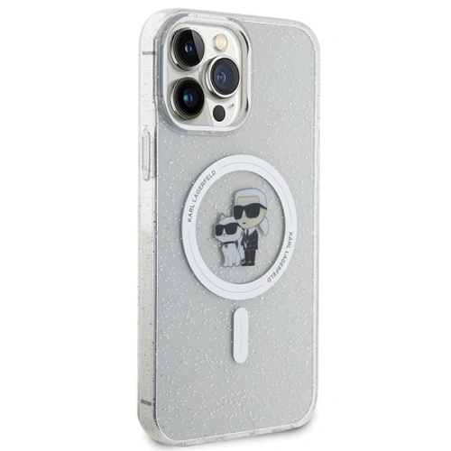 Buy Karl Lagerfeld KLHMP13XHGKCNOT Apple iPhone 13 Pro Max hardcase Karl&Choupette Glitter MagSafe transparent - KLD1626 - {ean13} - Home Screen Store Europe