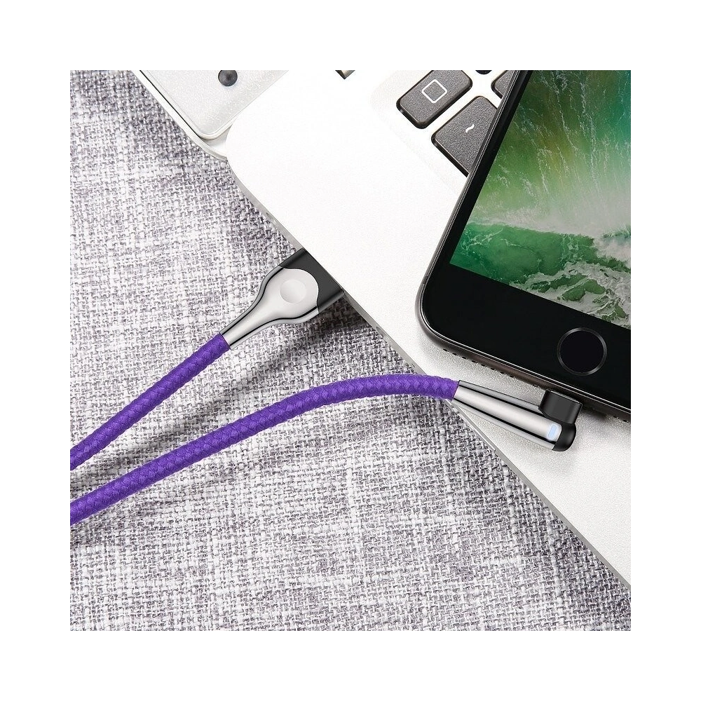 Kabel USB do Lightning Baseus MVP 2.4A 1 metr - fioletowy