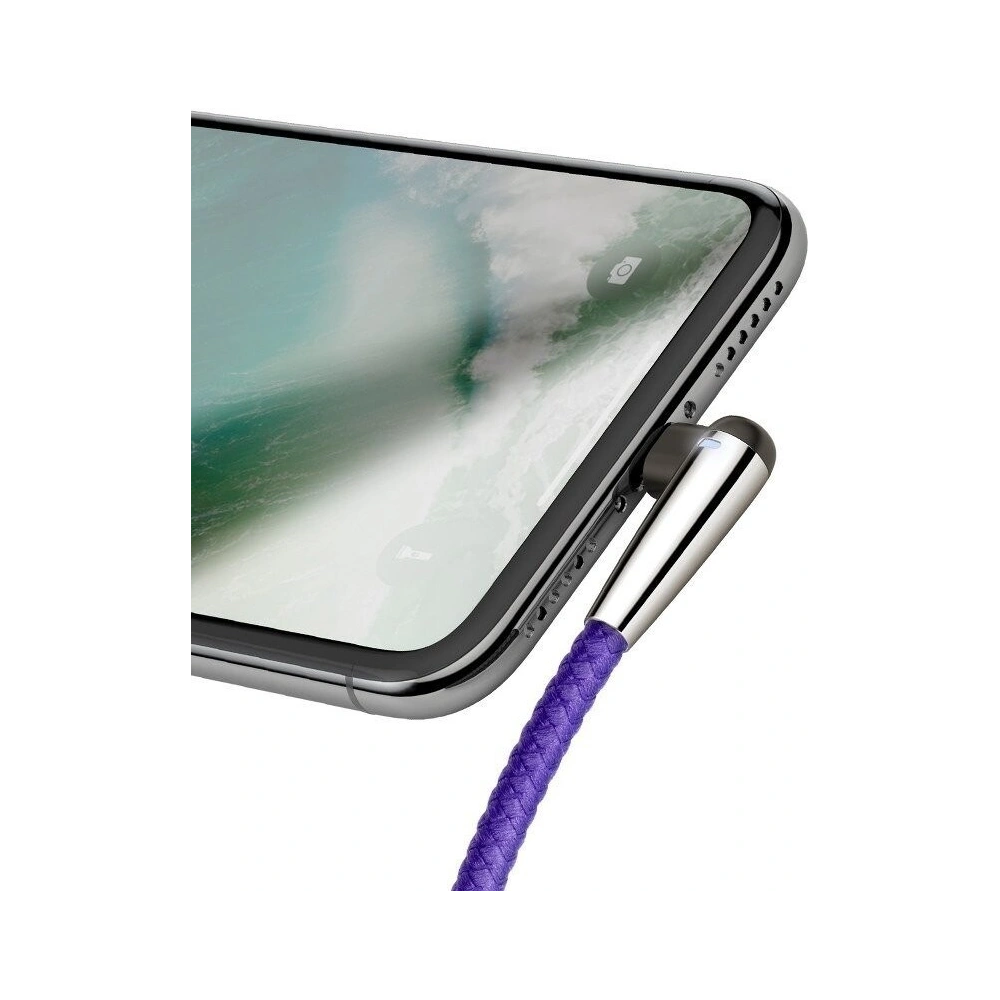 Kabel USB do Lightning Baseus MVP 2.4A 1 metr - fioletowy