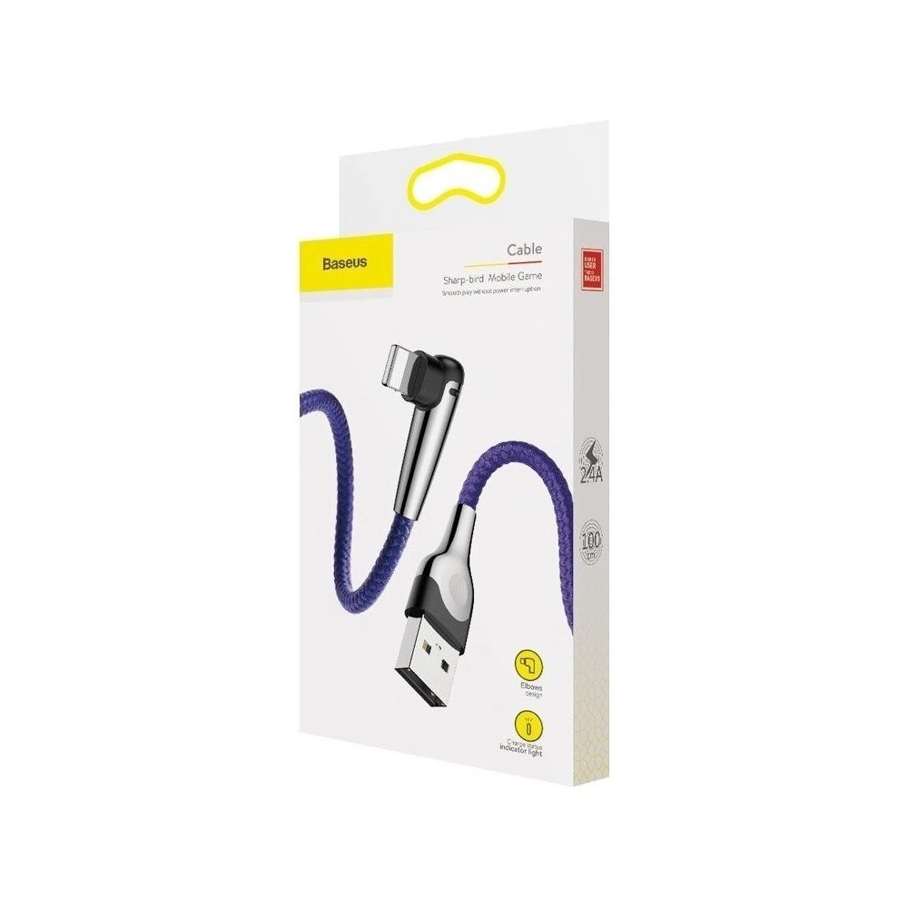 Kabel USB do Lightning Baseus MVP 2.4A 1 metr - fioletowy