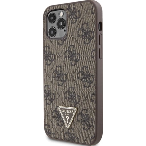 Kup Etui Guess GUHCP12MP4TDSCPW Apple iPhone 12/12 Pro keménytok Crossbody 4G Fém Logó barna/brown - GUE2726 - {ean13} - Sklep Home Screen