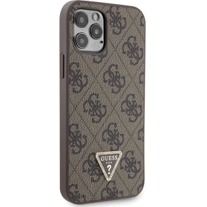 Kup Etui Guess GUHCP12MP4TDSCPW Apple iPhone 12/12 Pro keménytok Crossbody 4G Fém Logó barna/brown - GUE2726 - {ean13} - Sklep Home Screen