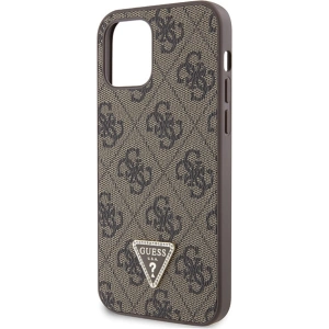 Kup Etui Guess GUHCP12MP4TDSCPW Apple iPhone 12/12 Pro keménytok Crossbody 4G Fém Logó barna/brown - GUE2726 - {ean13} - Sklep Home Screen