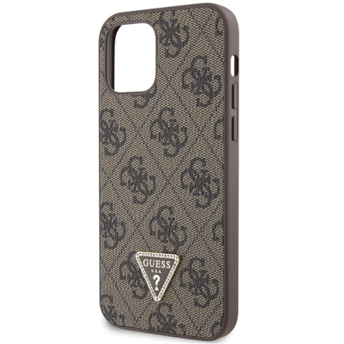 Kup Etui Guess GUHCP12MP4TDSCPW Apple iPhone 12/12 Pro hardcase Crossbody 4G Metal Logo hnědý/brown - GUE2726 - {ean13} - Sklep Home Screen