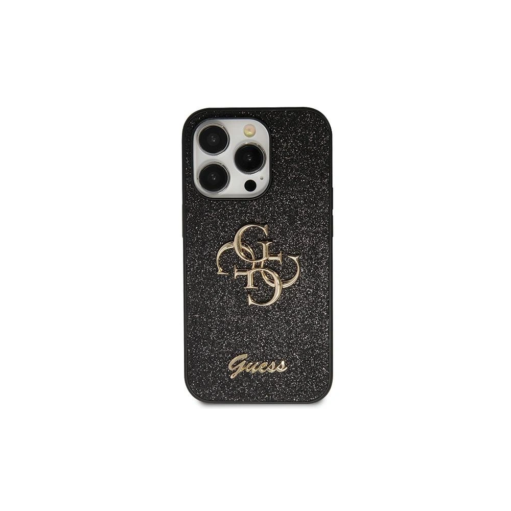 Etui Guess GUHCP13LHG4SGK Apple iPhone 13/13 Pro hardcase Glitter Script Big 4G czarny/black