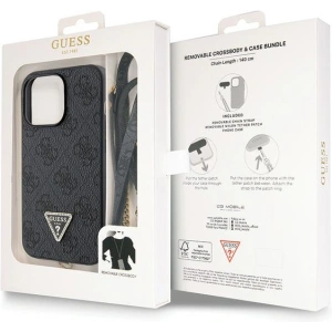 Kup Etui Guess GUHCP13LP4TDSCPK Apple iPhone 13/13 Pro hardcase Crossbody 4G Metal Logo czarny/black - GUE2728 - {ean13} - Sklep Home Screen