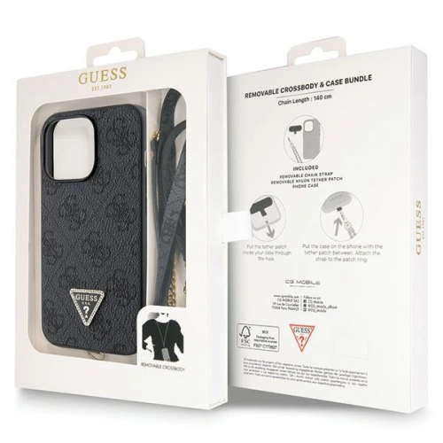 Kup Etui Guess GUHCP13LP4TDSCPK Apple iPhone 13/13 Pro hardcase Crossbody 4G Metal Logo czarny/black - GUE2728 - {ean13} - Sklep Home Screen