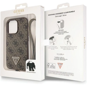 Kup Etui Guess GUHCP13LP4TDSCPW Apple iPhone 13/13 Pro hardcase Crossbody 4G Metal Logo brązowy/brown - GUE2730 - {ean13} - Sklep Home Screen