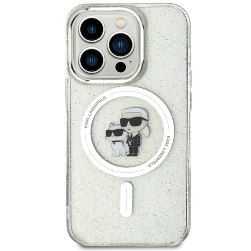 Buy Karl Lagerfeld KLHMP14LHGKCNOT Apple iPhone 14 Pro hardcase Karl&Choupette Glitter MagSafe transparent - KLD1627 - {ean13} - Home Screen Store Europe