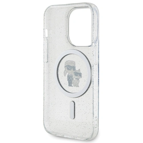 Buy Karl Lagerfeld KLHMP14LHGKCNOT Apple iPhone 14 Pro hardcase Karl&Choupette Glitter MagSafe transparent - KLD1627 - {ean13} - Home Screen Store Europe