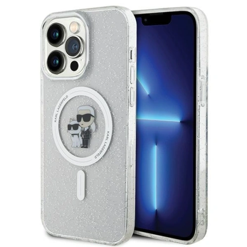 Kup Karl Lagerfeld Apple Carcasă KLHMP14XHGKCNOT iPhone 14 Pro Max hardcase Karl&Choupette Glitter MagSafe transparent - KLD1628 - {ean13} - Sklep Home Screen