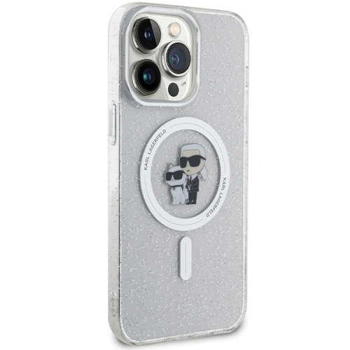 Kup Etui Karl Lagerfeld KLHMP14XHGKCNOT Apple iPhone 14 Pro Max hardcase Karl&Choupette Glitter MagSafe transparent - KLD1628 - {ean13} - Sklep Home Screen