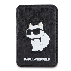 Kup Kapsa na karty Karl Lagerfeld KLWMSPSAKHCK Peněženka s přihrádkou na karty Saffiano Monogram Choupette MagSafe černá/black - KLD1629 - {ean13} - Sklep Home Screen