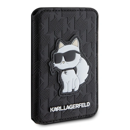 Kup Karl Lagerfeld Kartenfach KLWMSPSAKHCK Brieftasche Kartenschlitz Stand Saffiano Monogramm Choupette MagSafe schwarz/schwarz - KLD1629 - {ean13} - Sklep Home Screen