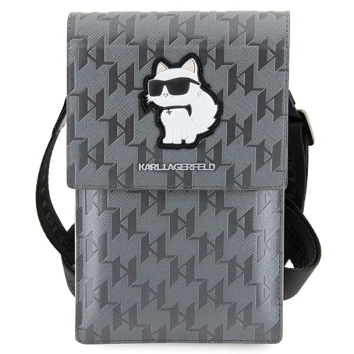 Kup Torebka Karl Lagerfeld KLWBSAKHPCG Saffiano Monogram Choupette stříbrná/silver - KLD1630 - {ean13} - Sklep Home Screen