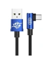 Kabel USB Type-C úhlový Baseus MVP Elbow 2A 1 metr - modrý