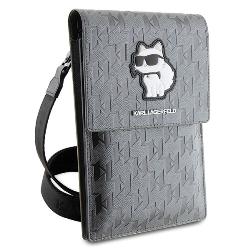 Kup Torebka Karl Lagerfeld KLWBSAKHPCG Saffiano Monogram Choupette stříbrná/silver - KLD1630 - {ean13} - Sklep Home Screen