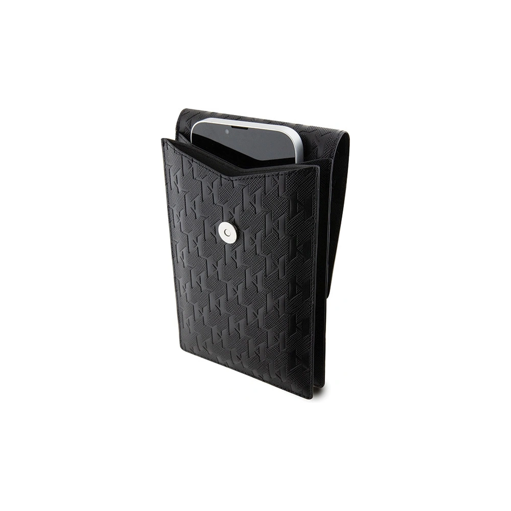 Torebka Karl Lagerfeld KLWBSAKHPCK Saffiano Monogram Choupette czarny/black