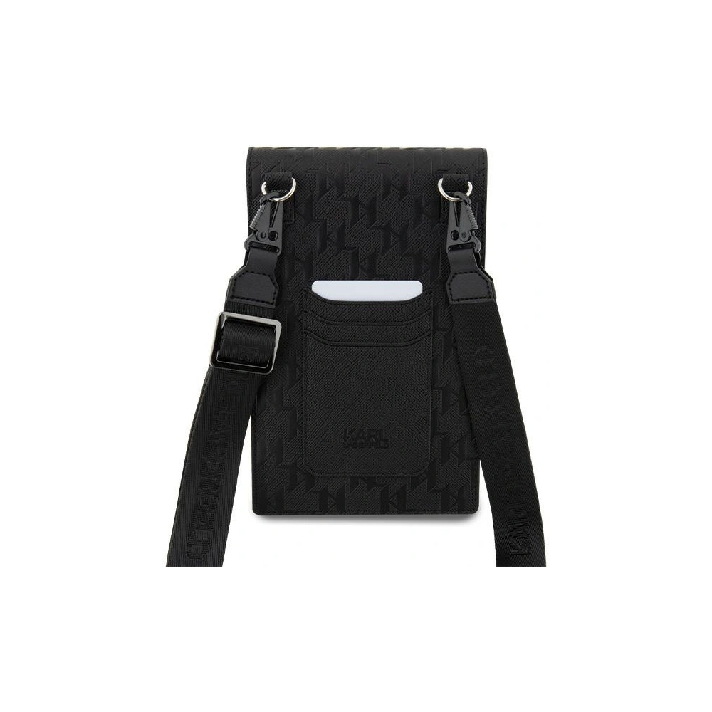 Torebka Karl Lagerfeld KLWBSAKHPCK Saffiano Monogram Choupette czarny/black