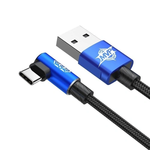 Buy Baseus USB Type-C 90-degree MVP Elbow Cable 2A 1m Blue - BSU175BLU - {ean13} - Home Screen Store Europe