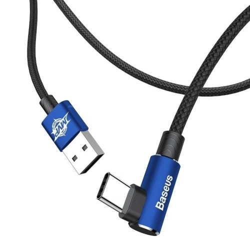 Buy Baseus USB Type-C 90-degree MVP Elbow Cable 2A 1m Blue - BSU175BLU - {ean13} - Home Screen Store Europe