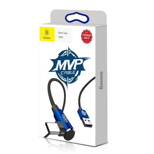 Kup USB Type-C dőlt kábel Baseus MVP Elbow 2A 1 méter - kék - BSU175BLU - {ean13} - Sklep Home Screen