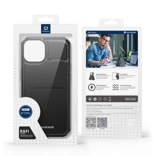 Buy Dux Ducis RFID Rafi MagApple iPhone 15 Plus / 14 Plus MagSafe wallet with stand 3in1 - DDS1803 - {ean13} - Home Screen Store Europe