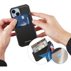 Kup Etui Dux Ducis RFID Rafi Mag Apple iPhone 15 MagSafe portfel z podstawką 3w1 czarne - DDS1804 - {ean13} - Sklep Home Screen