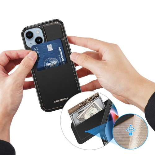 Kup Etui Dux Ducis RFID Rafi Mag Apple iPhone 15 MagSafe portfel z podstawką 3w1 czarne - DDS1804 - {ean13} - Sklep Home Screen