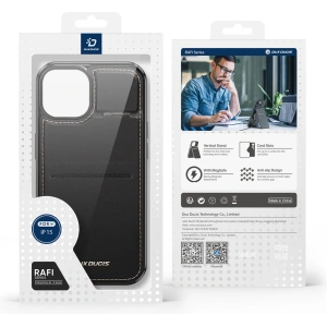 Kup Etui Dux Ducis RFID Rafi Mag Apple iPhone 15 MagSafe portfel z podstawką 3w1 czarne - DDS1804 - {ean13} - Sklep Home Screen