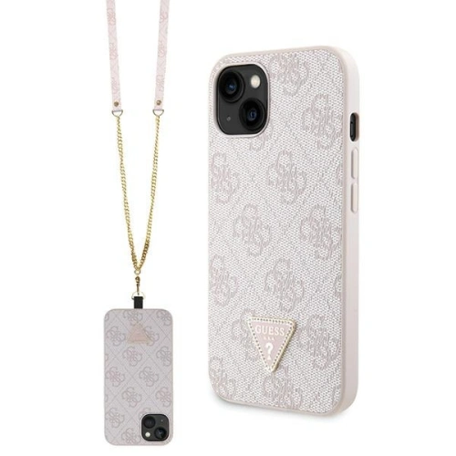 Kup Etui Guess GUHCP13MP4TDSCPP Apple iPhone 13 kemény tok Crossbody 4G Fém Logó rózsaszín/pink - GUE2732 - {ean13} - Sklep Home Screen