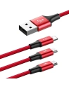 Kup USB kábel Baseus Rapid 3w1 Type C / Lightning / Micro 3A 1,2M - piros - BSU176RED - {ean13} - Sklep Home Screen