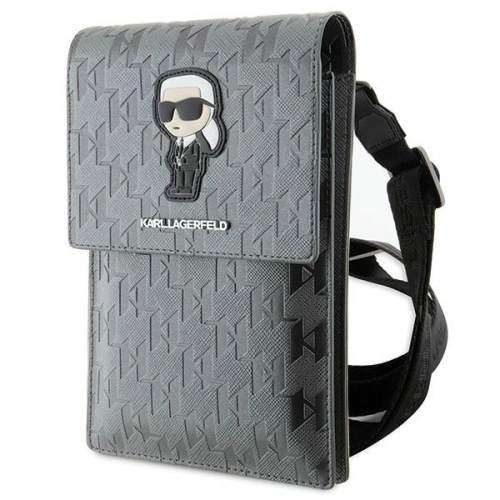 Kup Torebka Karl Lagerfeld KLWBSAKHPKG Saffiano Monogram Ikonik stříbrný/silver - KLD1632 - {ean13} - Sklep Home Screen
