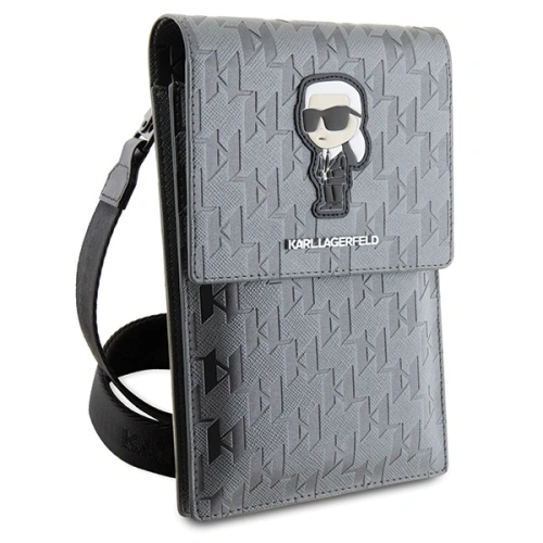 Kup Torebka Karl Lagerfeld KLWBSAKHPKG Saffiano Monogram Ikonik stříbrný/silver - KLD1632 - {ean13} - Sklep Home Screen
