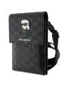 Torebka Karl Lagerfeld KLWBSAKHPKK Saffiano Monogram Ikonik černá/black