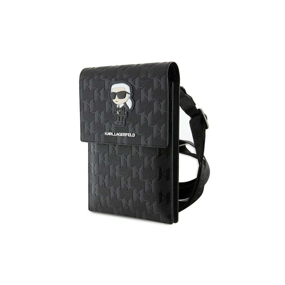 Torebka Karl Lagerfeld KLWBSAKHPKK Saffiano Monogram Ikonik czarny/black
