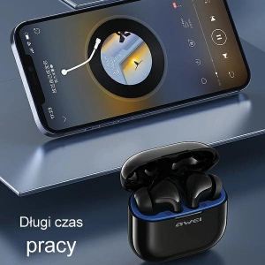 Kup Słuchawki AWEI Bluetooth 5.3 T1 Pro + stacja dokująca czarno-zielony/black-green - AWEI152 - {ean13} - Sklep Home Screen