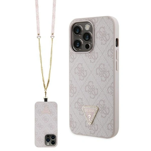 Kup Guess Apple Tasche GUHCP13XP4TDSCPP iPhone 13 Pro Max Hartschalenetui Crossbody 4G Metall Logo rosa/rosa - GUE2736 - {ean13} - Sklep Home Screen